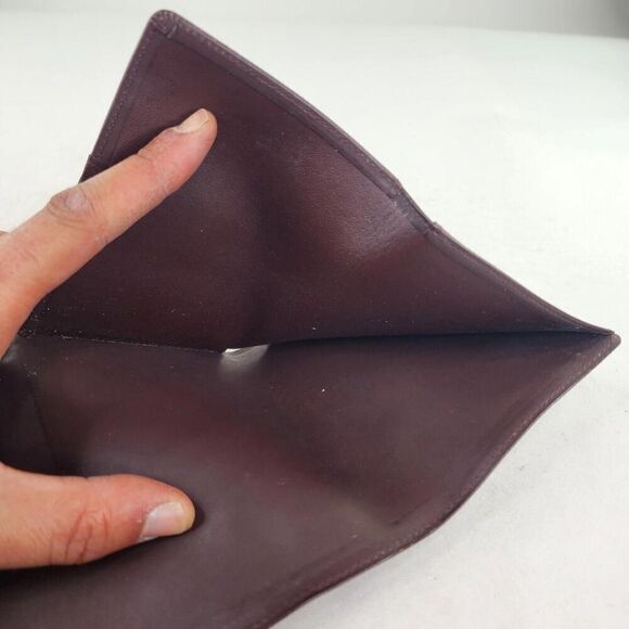 Louis Vuitton Epi Porte Monnaie Elastic Trifold Wallet Brown Leather Card Holder - Picture 13 of 14